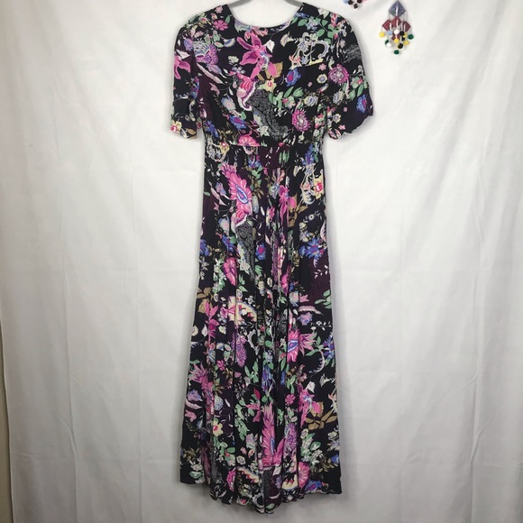 Unbranded floral front button down maxi dress - Picture 2 of 10